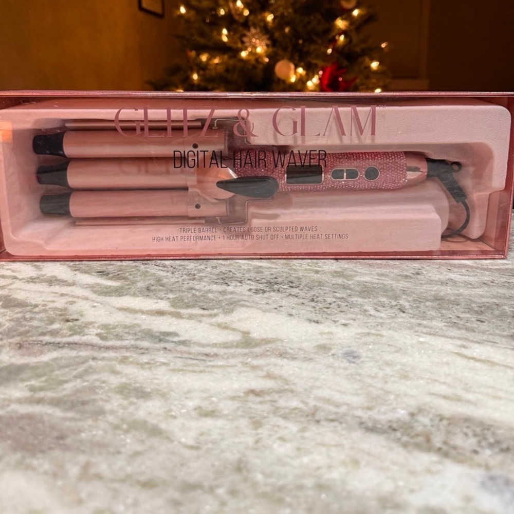 Limited edition Glitz And Glam PINK RHINESTONE Digital Hair Waver